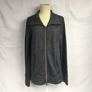 Lululemon Herringbone Zip Up Jacket Sz 12